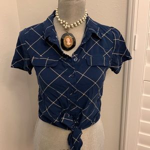 Paper Moon | Cropped Button Down Shirt